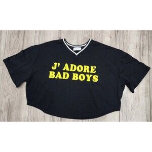 Bless Sport J'adore Bad Boys Cropped Women's Size 3X